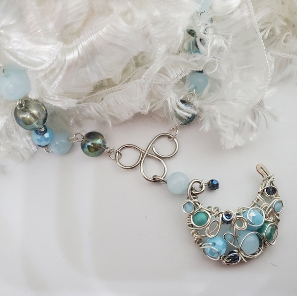 Handmade Moon necklace - Picture 4 of 4